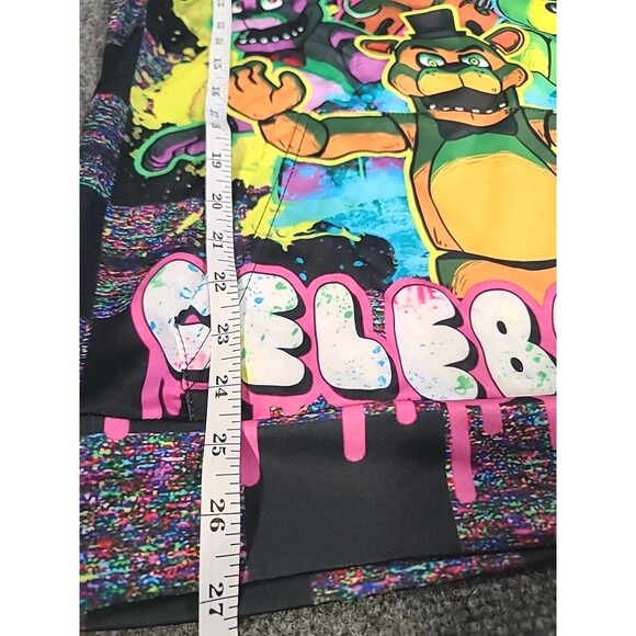 Five Nights At Freddys Game Over Mens Black Graphic Logo Hoodie Pullover AOP - Picture 8 of 9